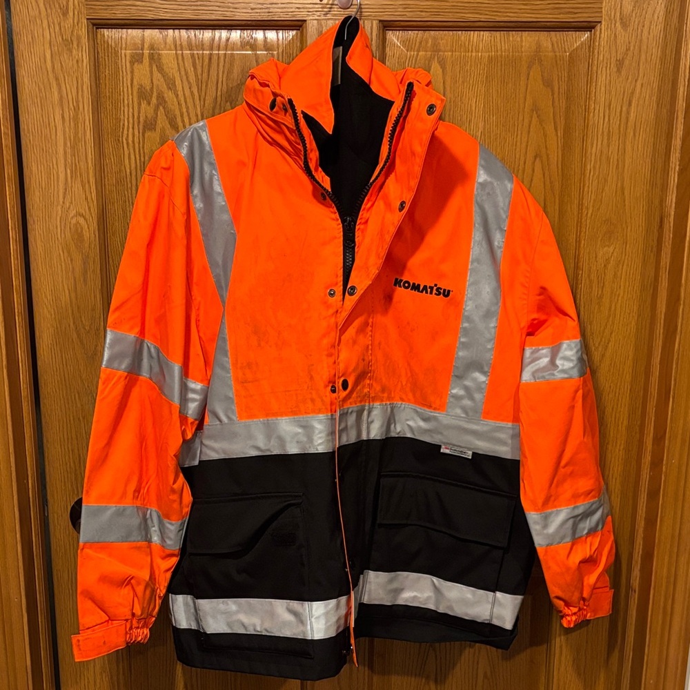 Komatsu Men's Performance Jacket - Orange and Black